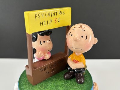 画像2: 1998年 Flambro ヴィンテージ チャーリーブラウン ルーシー オルゴール MUSIC BOX SNOOPY PEANUTS スヌーピー
