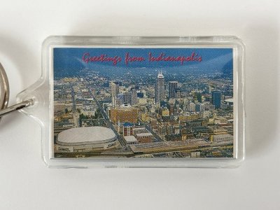 画像1: ヴィンテージ souvenir Indianapolis インディアナポリス スーベニア キーホルダー USA 