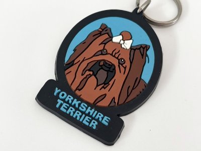 画像2: ヴィンテージ ドッグ 犬 ヨークシャーテリア キーホルダー USA 