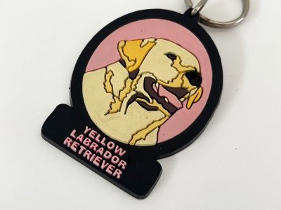 画像2: ヴィンテージ ドッグ 犬 ラブラドールレトリバー イエロー キーホルダー USA 