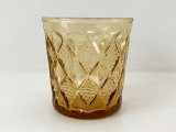 アンカーホッキング ジェムストーン 10oz オンザロック タンブラー ハニーゴールド ファイヤーキング アンバー GEMSTONE ANCHOR HOCKING USA ヴィンテージ
