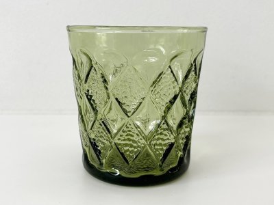 画像1: アンカーホッキング ジェムストーン 10oz オンザロック タンブラー アボカドグリーン ファイヤーキング GEMSTONE ANCHOR HOCKING