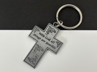 ヴィンテージ クロス 十字架 キーホルダー USA 