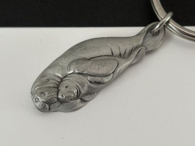 画像2: ヴィンテージ ジュゴン マナティ キーホルダー USA 