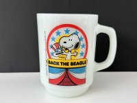 ファイヤーキング マグカップ スヌーピー マグ プレジデント NO.1 PEANUTS 大統領選 Fire-king SNOOPY USA ヴィンテージ