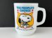 画像1: 藤井風さん 愛用モデル ファイヤーキング マグカップ スヌーピー マグ プレジデント NO.4 PEANUTS 大統領選 Fire-king SNOOPY USA ヴィンテージ (1)