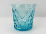 レアカラー アンカーホッキング ジェムストーン 10oz オンザロック タンブラー アクアマリン ファイヤーキング GEMSTONE ANCHOR HOCKING USA ヴィンテージ