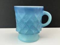 ファイヤーキング キンバリー 水色 青 ブルー グラデーション マグカップ Fire-king USA ヴィンテージ