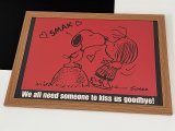 1980年 スヌーピー ペパーミントパティ ヴィンテージ アートフレーム ポスター USA SNOOPY ピーナッツ PEANUTS 