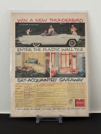ビンテージ LIFE誌 1957年 ビンテージ広告 切り取り アドバタイジング ポスター
