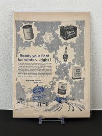 ビンテージ LIFE誌 1954年 ビンテージ広告 切り取り アドバタイジング ポスター