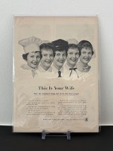 ビンテージ LIFE誌 1957年 ビンテージ広告 切り取り アドバタイジング ポスター