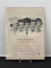 ビンテージ LIFE誌 1957年 ビンテージ広告 切り取り アドバタイジング ポスター