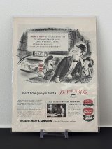 ビンテージ LIFE誌 1957年 ビンテージ広告 切り取り アドバタイジング ポスター