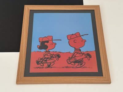 画像2: 1979年 スヌーピー チャーリーブラウン ルーシー フレーム ポスター USA SNOOPY ピーナッツ PEANUTS ヴィンテージ