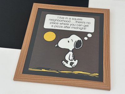 画像1: 1979年 スヌーピー フレーム ポスター USA SNOOPY ピーナッツ PEANUTS ヴィンテージ