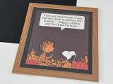 1979年 スヌーピー ライナス フレーム ポスター USA SNOOPY ピーナッツ PEANUTS ヴィンテージ