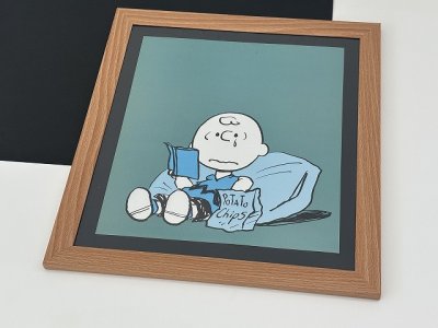 画像1: 1979年 スヌーピー チャーリーブラウン フレーム ポスター USA SNOOPY ピーナッツ PEANUTS ヴィンテージ