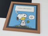 1979年 スヌーピー ウッドストック フレーム ポスター USA SNOOPY ピーナッツ PEANUTS ヴィンテージ