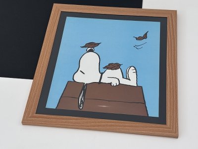画像1: 1979年 スヌーピー フレーム ポスター USA SNOOPY ピーナッツ PEANUTS ヴィンテージ