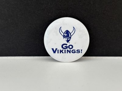 画像1: NFL ミネソタバイキングス ビンテージ 缶バッジ 缶バッチ USA ユーロ EURO vintage ヴィンテージ