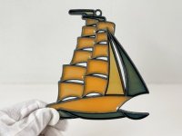ステンドグラス風 ウォールデコ サンキャッチャー 壁掛け飾り USA オールド ヴィンテージ vintage