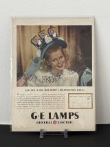 GE ゼネラルエレクトリック ビンテージ LIFE誌 1946年 アート ビンテージ広告 切り取り アドバタイジング ポスター