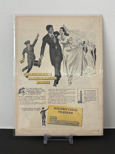 画像1: ビンテージ LIFE誌 1946年 ビンテージ広告 切り取り アドバタイジング ポスター