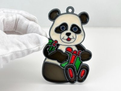 画像1: ステンドグラス風 ウォールデコ サンキャッチャー 壁掛け飾り USA オールド ヴィンテージ vintage