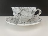 ヘーゼルアトラス ミッドナイトマジック C&S カップ&ソーサー HazelAtlas 1940's 1950's