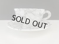 ヘーゼルアトラス ミッドナイトマジック C&S カップ&ソーサー HazelAtlas 1940's 1950's