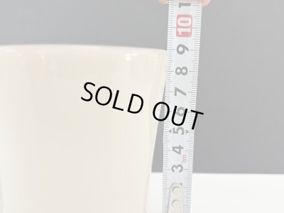 画像3: 【S様のみご購入いただけます】レアサイズ H 9cm ファイヤーキング シェービングマグ フラットボトム アイボリー ダークアイボリー マグカップ GLASS刻印 Fire-king USA ヴィンテージ