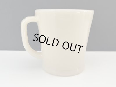 画像5: 【S様のみご購入いただけます】レアサイズ H 9cm ファイヤーキング シェービングマグ フラットボトム アイボリー ダークアイボリー マグカップ GLASS刻印 Fire-king USA ヴィンテージ