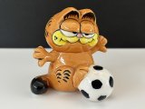 USA ヴィンテージ ENESCO ガーフィールド 置物 Garfield 1980s サッカー