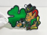 ステンドグラス風 ウォールデコ サンキャッチャー IRISH アイリッシュ 壁掛け飾り USA オールド ヴィンテージ vintage