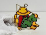 ステンドグラス風 ウォールデコ サンキャッチャー 壁掛け飾り USA オールド ヴィンテージ vintage