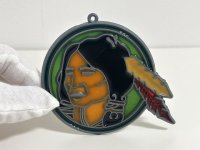 ステンドグラス風 ウォールデコ サンキャッチャー インディアン 壁掛け飾り USA オールド ヴィンテージ vintage