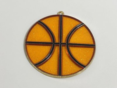 画像2: ステンドグラス風 ウォールデコ サンキャッチャー バスケットボール 壁掛け飾り USA オールド ヴィンテージ vintage