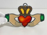 ステンドグラス風 ウォールデコ サンキャッチャー クラダリング IRISH 壁掛け飾り USA オールド ヴィンテージ vintage