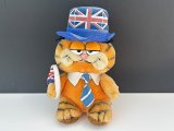 USA ヴィンテージ ガーフィールド ぬいぐるみ Garfield 1980s イギリス ユニオンジャック