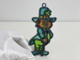 ステンドグラス風 ウォールデコ サンキャッチャー IRISH アイリッシュ 壁掛け飾り USA オールド ヴィンテージ vintage