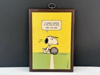ヴィンテージ  スヌーピー 1980's HALLMARK WALL PLAQUE 壁掛け 飾り SNOOPY PEANUTS MADE IN USA