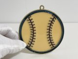 ステンドグラス風 ウォールデコ サンキャッチャー 野球 壁掛け飾り USA オールド ヴィンテージ vintage