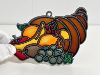 ステンドグラス風 ウォールデコ サンキャッチャー 壁掛け飾り USA オールド ヴィンテージ vintage