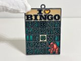 ステンドグラス風 ウォールデコ サンキャッチャー BINGO ビンゴ 壁掛け飾り USA オールド ヴィンテージ vintage