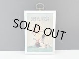 ヴィンテージ  スヌーピー チャーリーブラウン 1980's HALLMARK WALL PLAQUE 壁掛け 飾り SNOOPY PEANUTS MADE IN USA