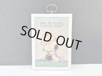 ヴィンテージ  スヌーピー チャーリーブラウン 1980's HALLMARK WALL PLAQUE 壁掛け 飾り SNOOPY PEANUTS MADE IN USA