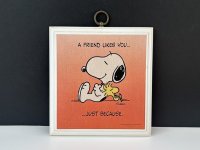 ヴィンテージ  スヌーピー ウッドストック 1980's HALLMARK WALL PLAQUE 壁掛け 飾り SNOOPY PEANUTS MADE IN USA