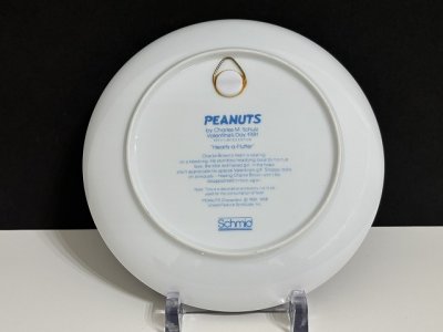 画像3: ヴィンテージ スヌーピー チャーリーブラウン 1981年 Schmid コレクター メモリアルプレート vintage snoopy 