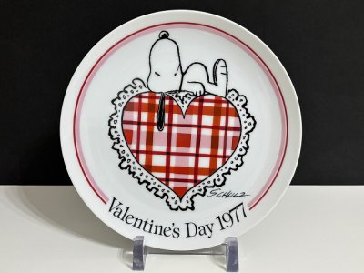 画像2: ヴィンテージ スヌーピー 1977年 Schmid コレクター メモリアルプレート vintage snoopy 